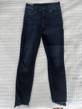 MOTHER Women's Dark Indigo Skinny Jeans